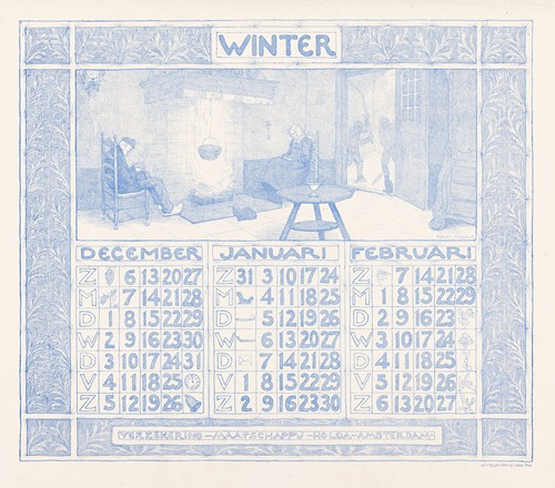 Kalender voor 1903-1904 van de Verzekering-Maatschappij Holda in Amsterdam