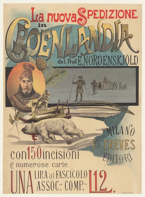 La nuova spedizione in Groenlandla del prof. Nordenskjold (1909)