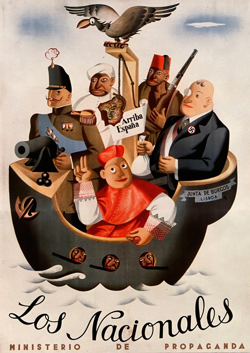Arriba España. Los Nacionales. Ministerio de propaganda