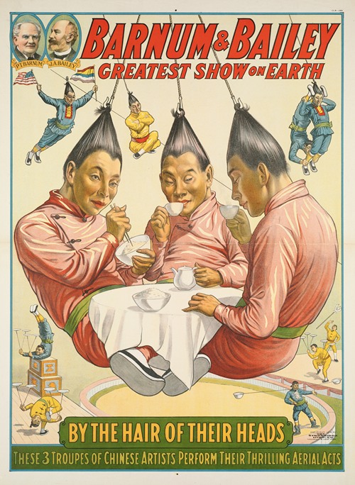 Barnum & Bailey greatest show on earth : By the hair of their heads (1916)