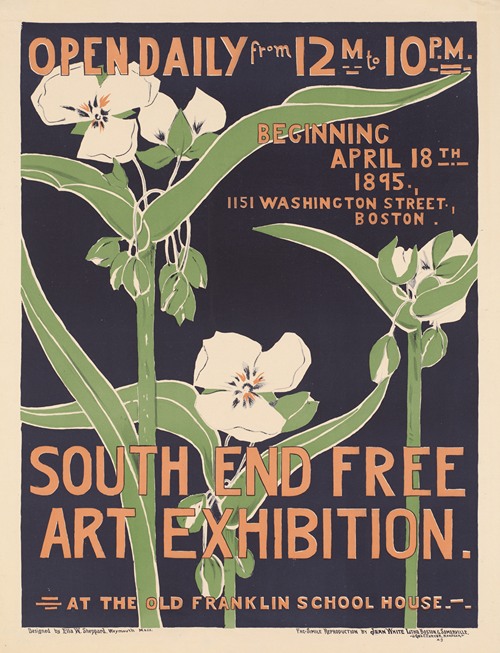 South End free art exhibition. (1895)