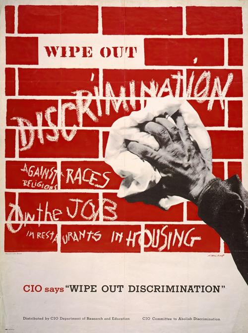 Wipe out discrimination. CIO says ‘Wipe out discrimination’