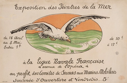 Exposition des peintres de la mer . . . á la Ligue Navale française . . . au profit des Comités de Secours aux Marins Mobilisés (1917)