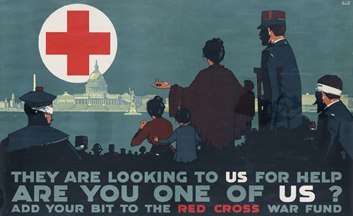 They are looking to us for help - Are you one of us, Add your bit to the Red Cross War Fund (1917)