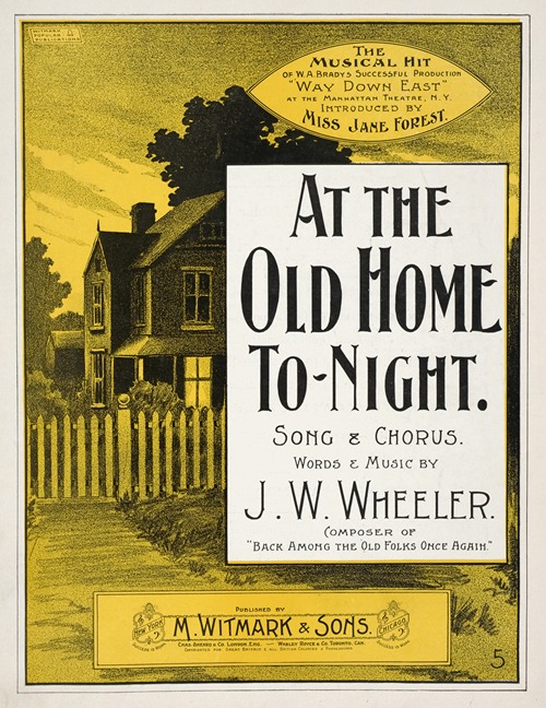 At the old home tonight (1898)