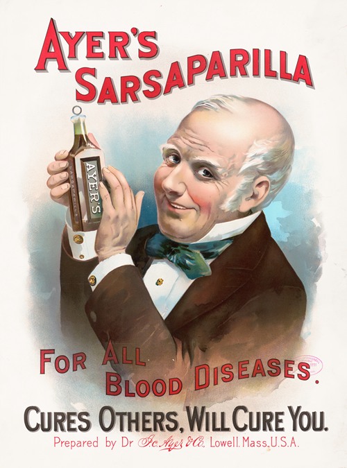 Ayer’s sarsaparilla, for all blood diseases, cures others, will cure you (1891)
