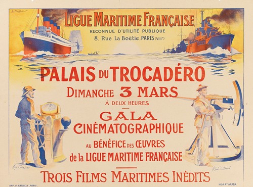 Gala cinématographique au bénéfice des oeuvres de la Ligue Maritime (juliste)