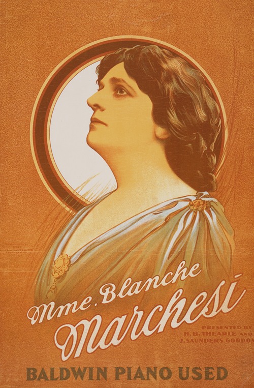 Mme. Blanche Marchesi presented by H.B. Thearle and J. Saunders Gordon.