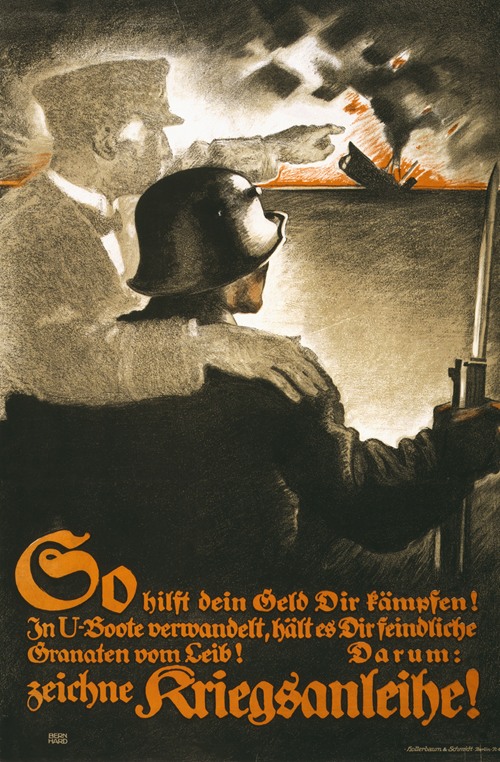 So hilft dein Geld dir kämpfen! In U-Boote verwandelt … zeichne Kriegsanleihe!