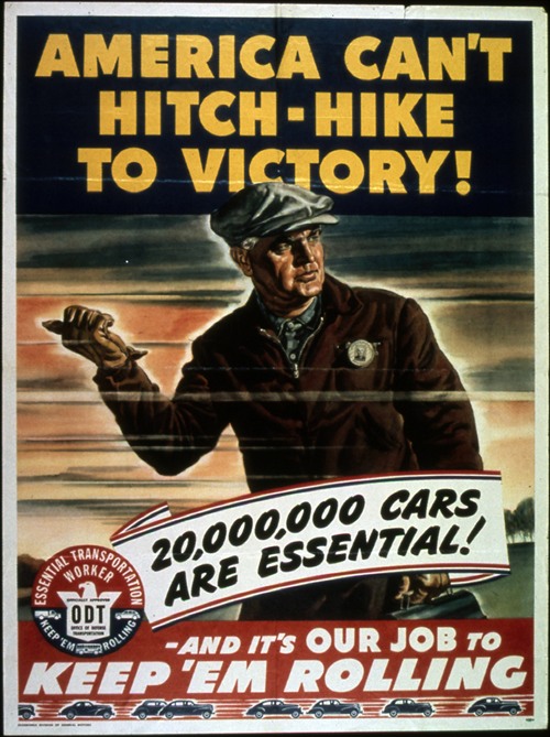 America can’t hitch-hike to victory! (1941-1945)