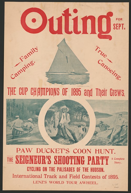 Outing for Sept. The cup of champions of 1895 and their crews