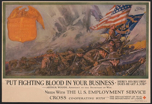 Put fighting blood in your business Here’s his record! Does he get a job! (1918)