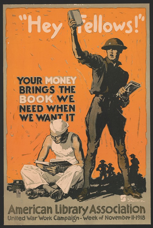 ‘Hey fellows!’ Your money brings the book we need when we want it (1918)