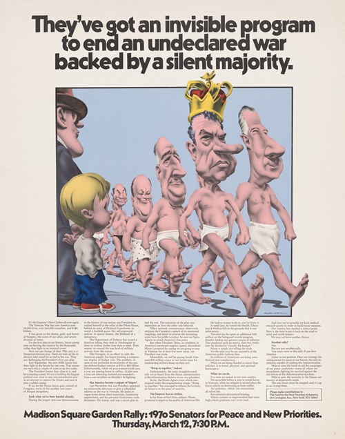 They’ve got an invisible program to end an undeclared war backed by the silent majority