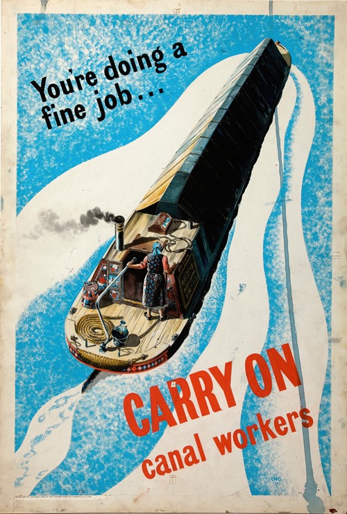 You’re doing a fine job…carry on, canal workers