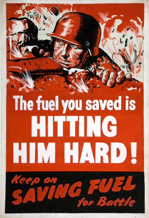 The fuel you saved is hitting him hard! Keep on saving fuel for battle