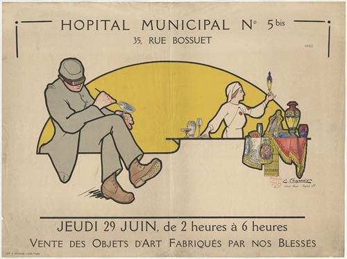 Vente des objets d’arts fabriqués par nos blessés