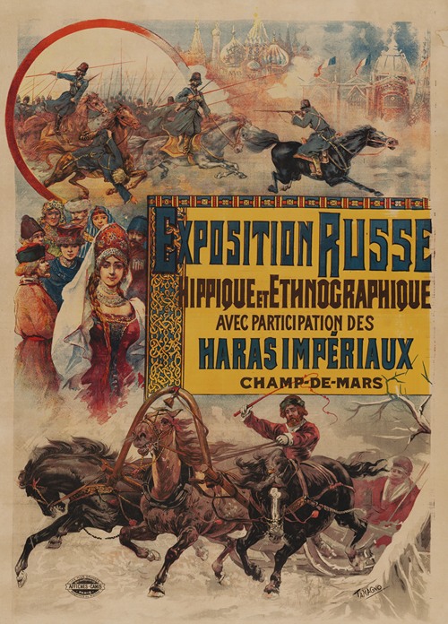 Exposition Russe, hippique et ethnographique avec participation des Haras imperiaux. Champ-de-Mars