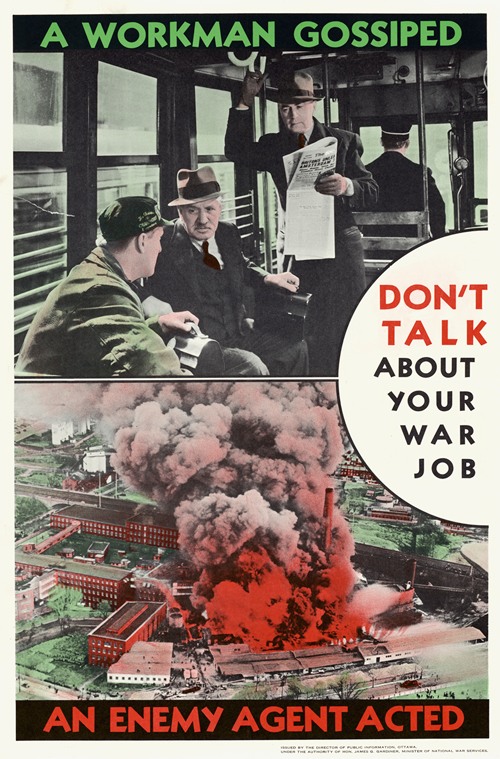 A Workman Gossiped – An Enemy Agent Acted