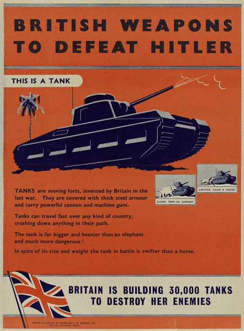 British Weapons to Defeat Hitler – Britain is Building 30,000 Tanks to Destroy Her Enemies