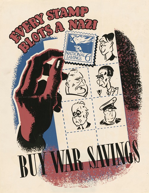 Every Stamp Blots a Nazi – Buy War Savings