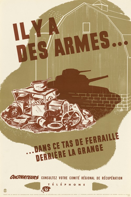Il y a des Armes dans ce tas de Ferraille Derrière la Grange