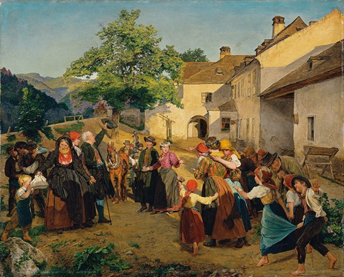 The farewell of the bride from her parents’ home (1860)