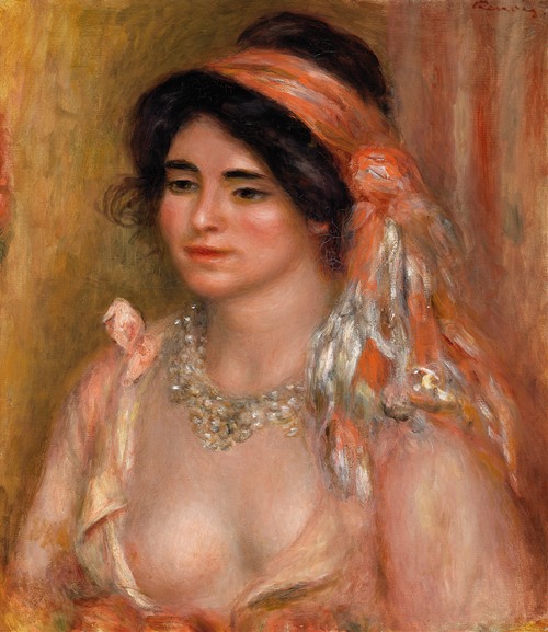 Woman with Black Hair (Jeune femme avec cheveux noirs, buste) (c. 1911)