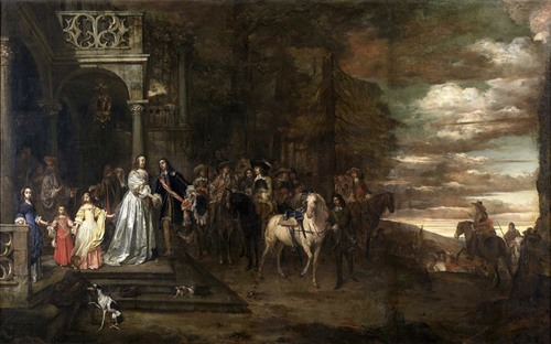 The Leavetaking of Captain Hendrik de Sandra, sent off by his Wife and Children (1661)