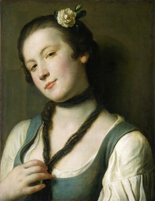 A Girl with a Flower in Her Hair (1760-1762)