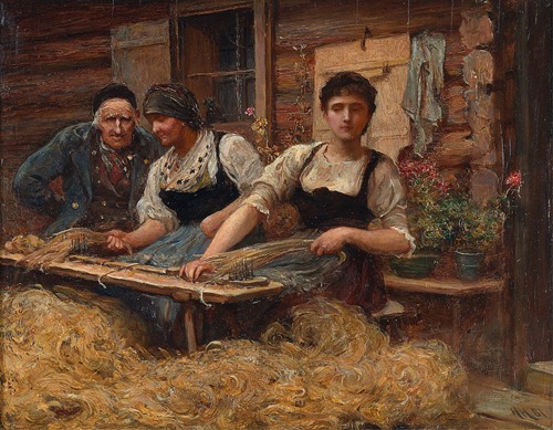 Carding Wool (1881)