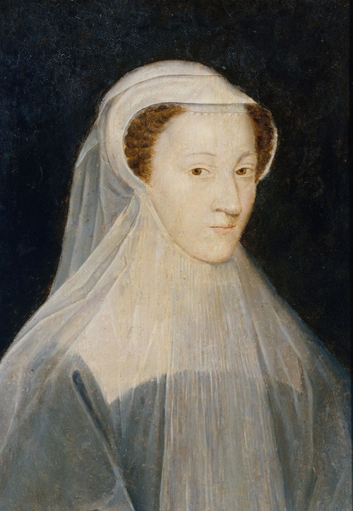 Portrait de Marie-Stuart (1542-1587), reine de France et reine d’Écosse, en costume de deuil