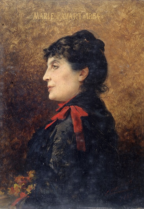 Portrait de Marie Favart (1833-1908), sociétaire de la Comédie-Française