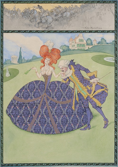 Elegantes Paar Im Garten (‘servir Le Roi – Servir Les Dames’)