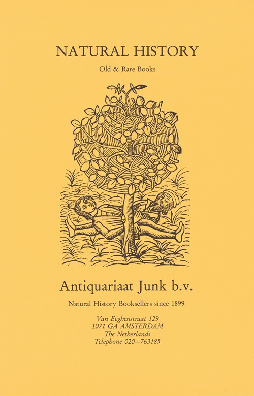 Affiche van Antiquariaat Junk te Amsterdam
