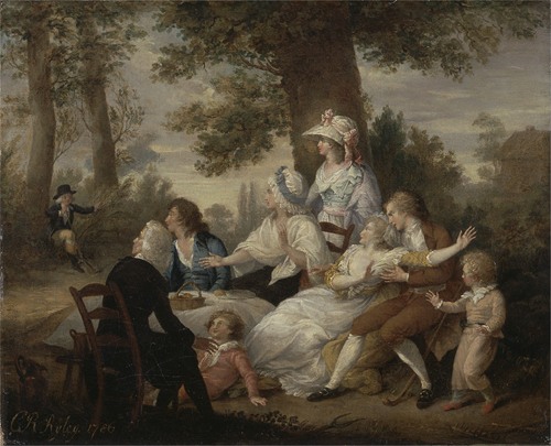 ‘The Vicar of Wakefield,’ Vol. I, Chap. VIII- Dining in the Hayfields’ (Surprised by Mr. Thornhill’s…