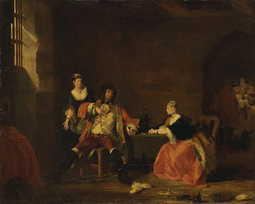 Captain Macheath Upbraided by Polly and Lucy in the ‘Beggar’s Opera’, 1826