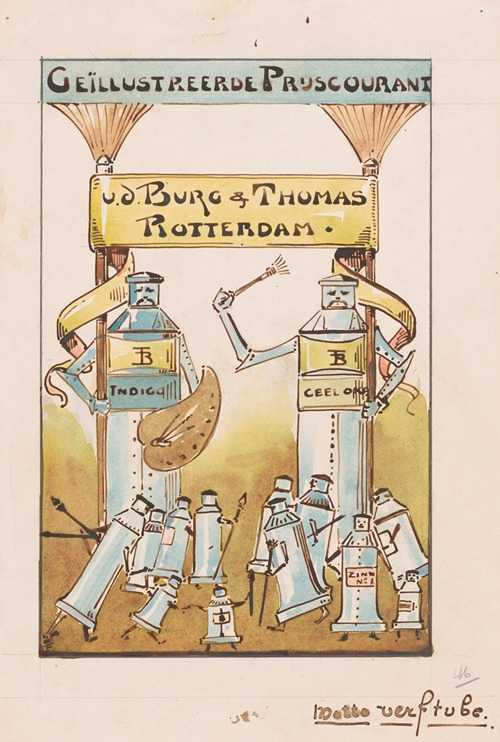 Geïllustreerde prijscourant v.d. Burg & Thomas te Rotterdam
