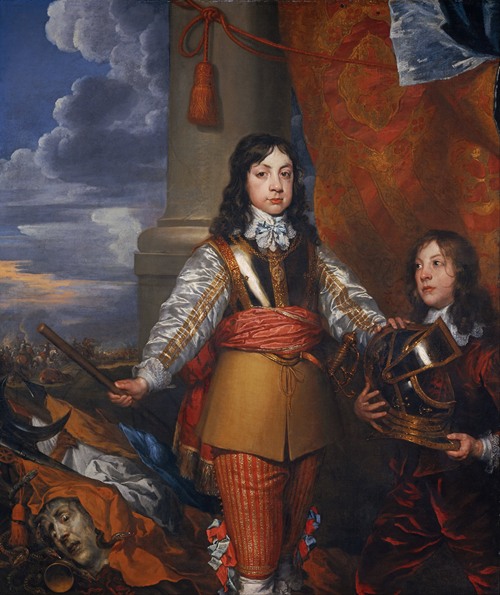 Charles II, 1630 - 1685. King of Scots 1649_1685. King of England and Ireland 1660_1685 (When Prince of Wales, with a page)