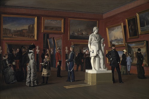 One of the Rooms in the Royal Collection of Paintings at Christiansborg Palace