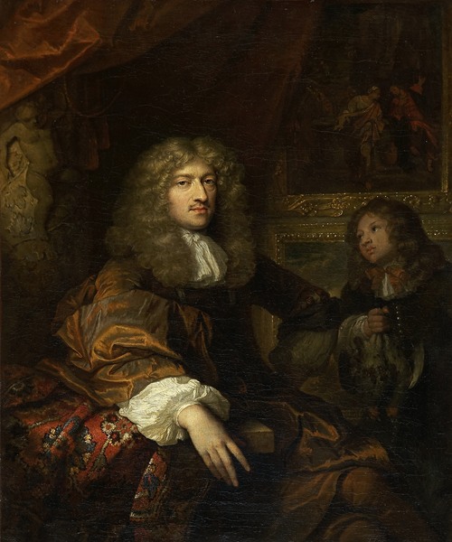 Portrait of Pieter Six with a Servant Bearing Hunting Booty