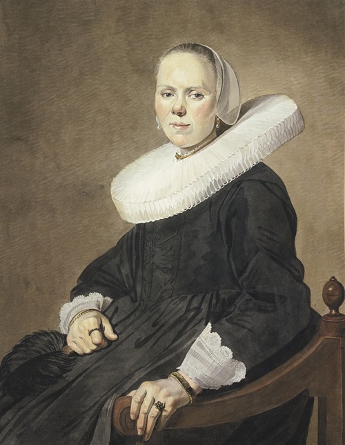 Bildnis einer Frau im Sessel