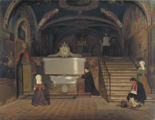 The Crypt in the Monastry of San Benedetto in Subiaco, Italy