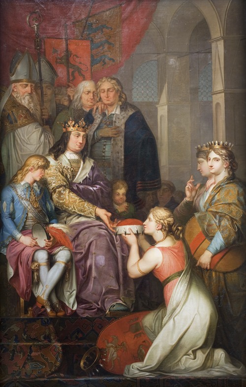 Christian I Proclaiming Holstein a Duchy in 1474. Painted for Christiansborg Castle