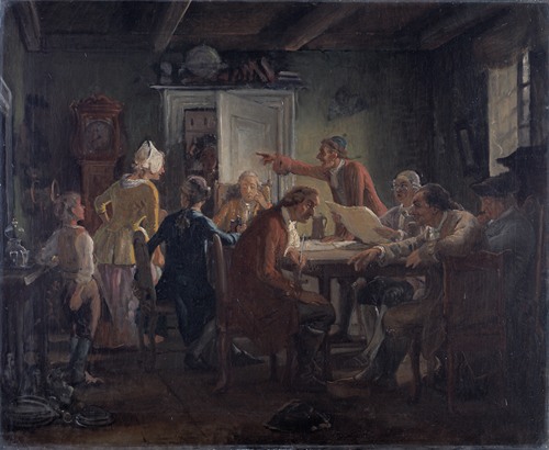 Collegium Politicum. From Ludvig Holberg’s The Political Tinker, Act I, Scene 2.