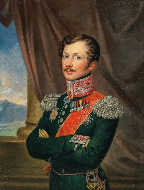 Three-Quarter Length Portrait Of The Major General Of The Imperial Russian Army Pavel Yakovlevich (Paul Andreas) Von Rennenkampff (Helmet, Livonia 1790–1857 Saint Petersburg)