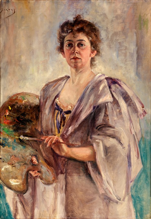 Self Portrait in Painting Robe (1896)