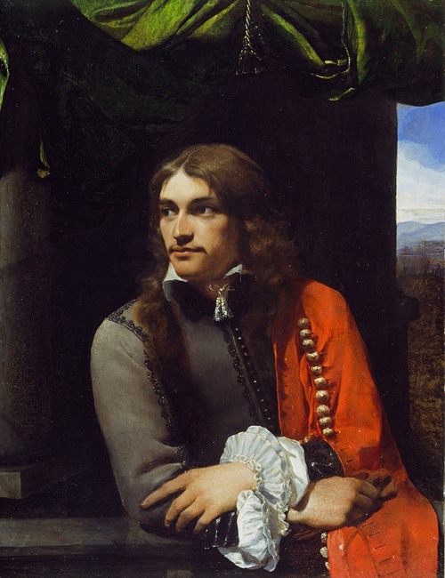 Portrait of Man, possibly Jean Deutz, with a Red Cloak (c. 1650)