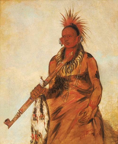 No-o-mún-nee, Walks in the Rain, a Warrior (1832)