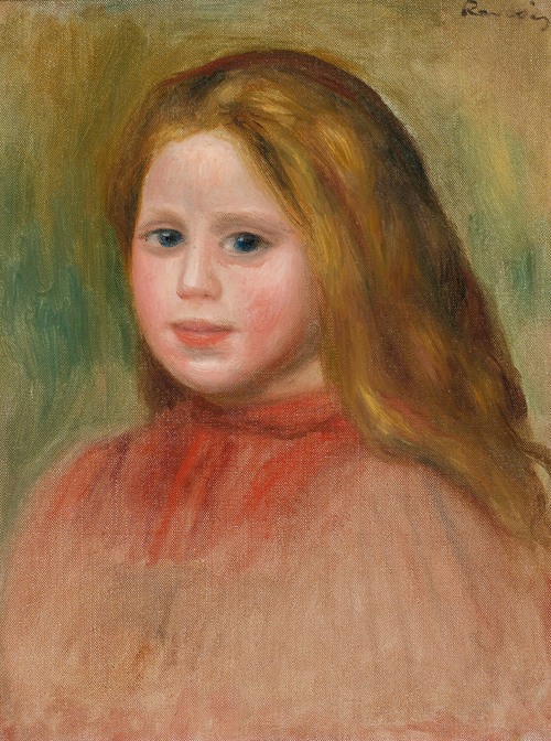 Allée Dans Un Bois, Femme Avec Enfant Dans Les Bras by Pierre-Auguste  Renoir - Artvee